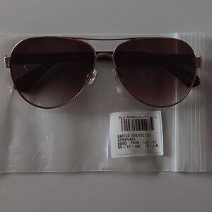 KATE SPADE Geneva/S Aviator Gold Brown Womens Sunglasses NEW